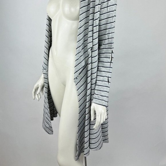 LNA Striped Open Front Cardigan Women XS EUC Slit Long Sleeve Stretch Sweater - Picture 14 of 16